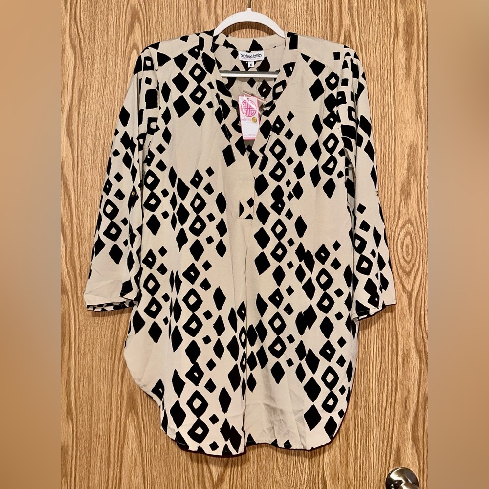 Buckhead Betties Loose Fit Boho Blouse  Size XL NWT